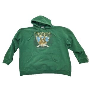 Vintage Legends Big Buck of the Wild Hunting Green Sweatshirt Size X-Large Y2K